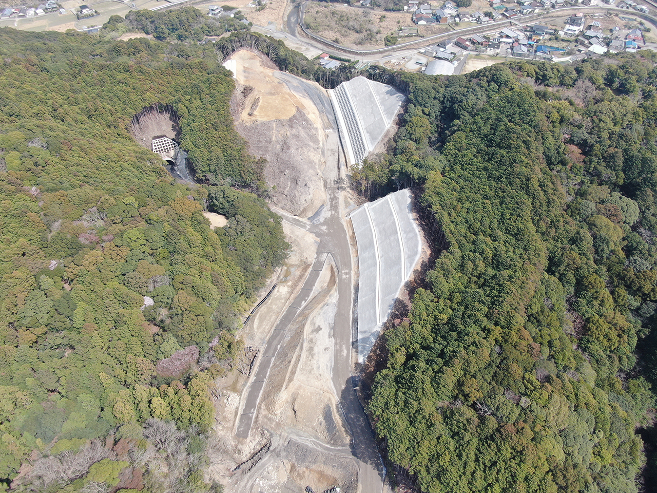すさみ串本道路田並中谷地区進入路工事