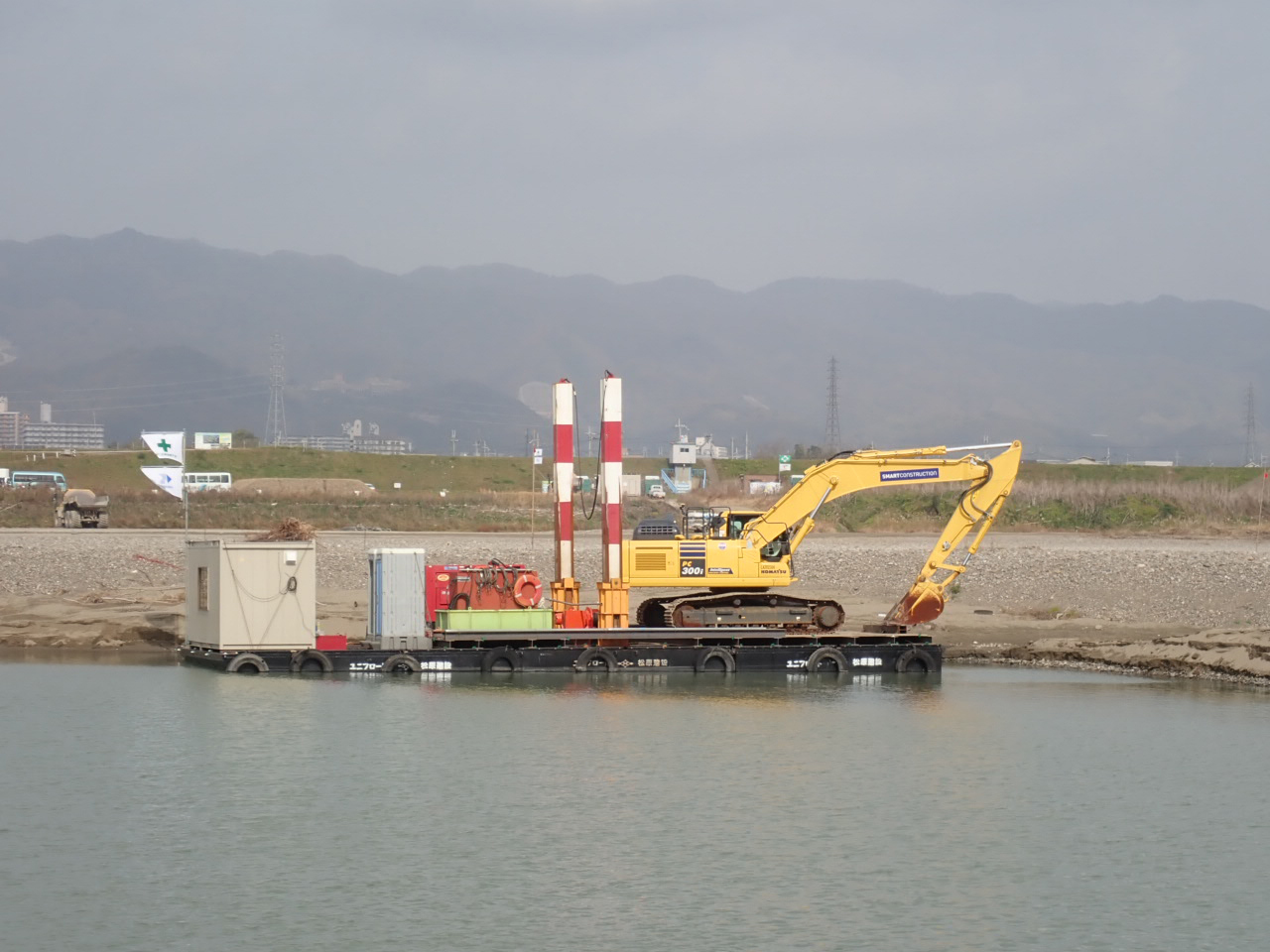 岩出狭窄部左岸中下流地区河道掘削工事