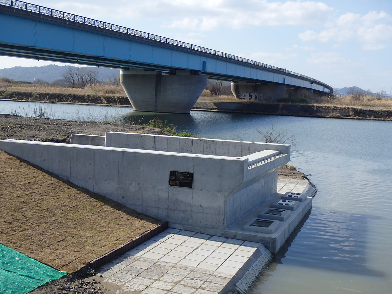 紀の川緊急河川敷道路千手川橋梁他下部工事