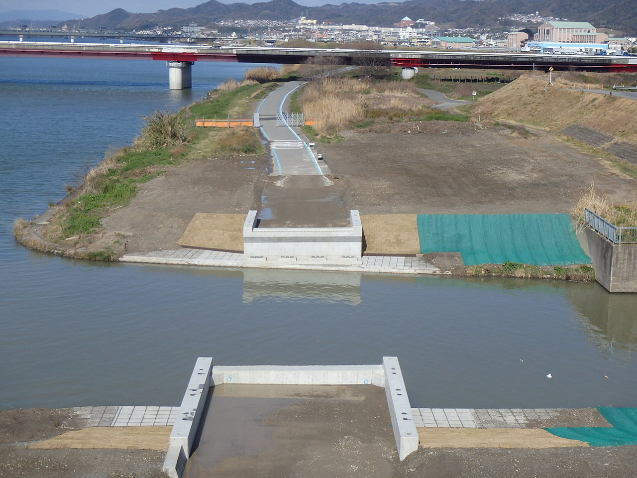 紀の川緊急河川敷道路千手川橋梁他下部工事
