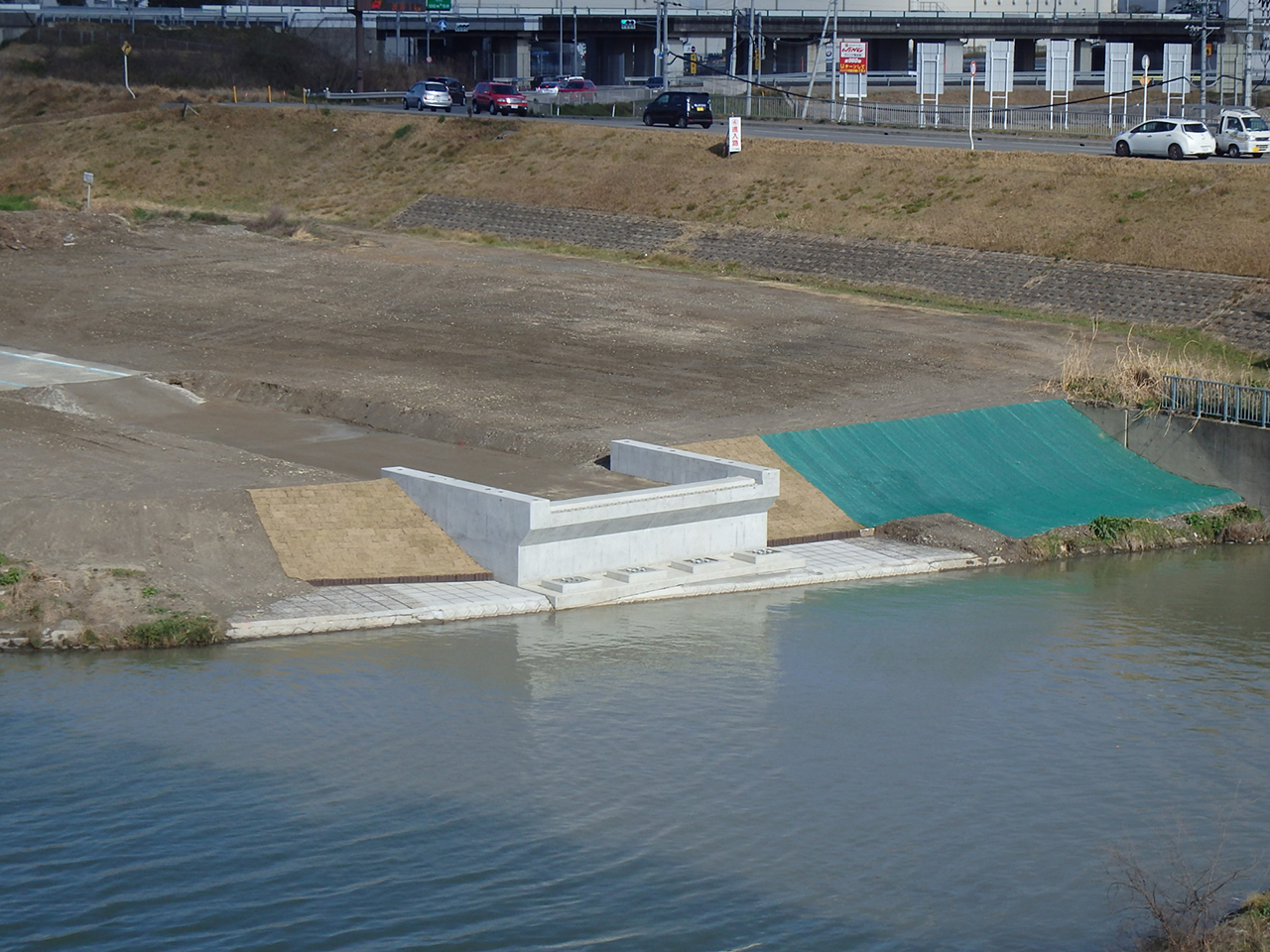 紀の川緊急河川敷道路千手川橋梁他下部工事