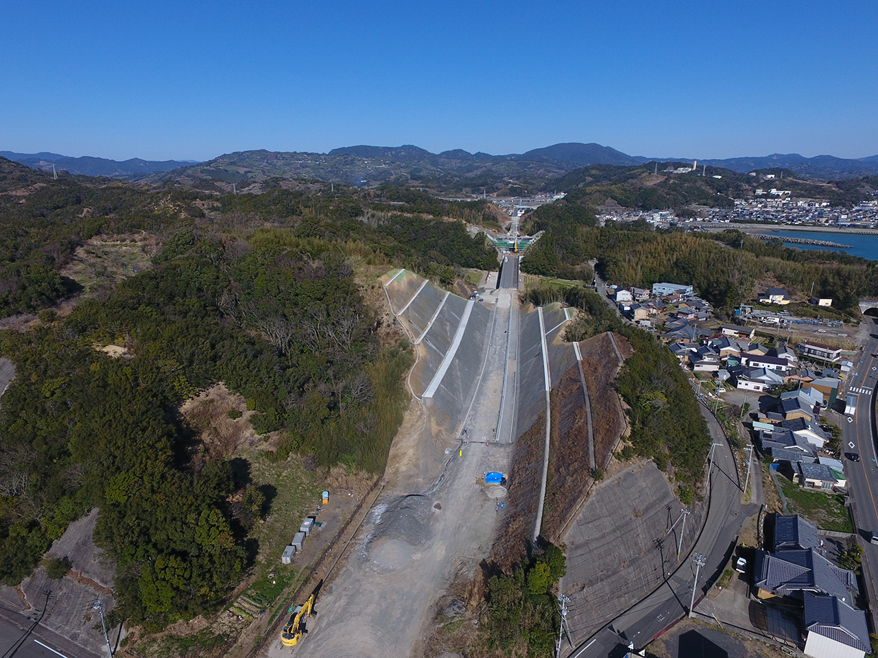 田辺西バイパス小屋谷地区南改良工事