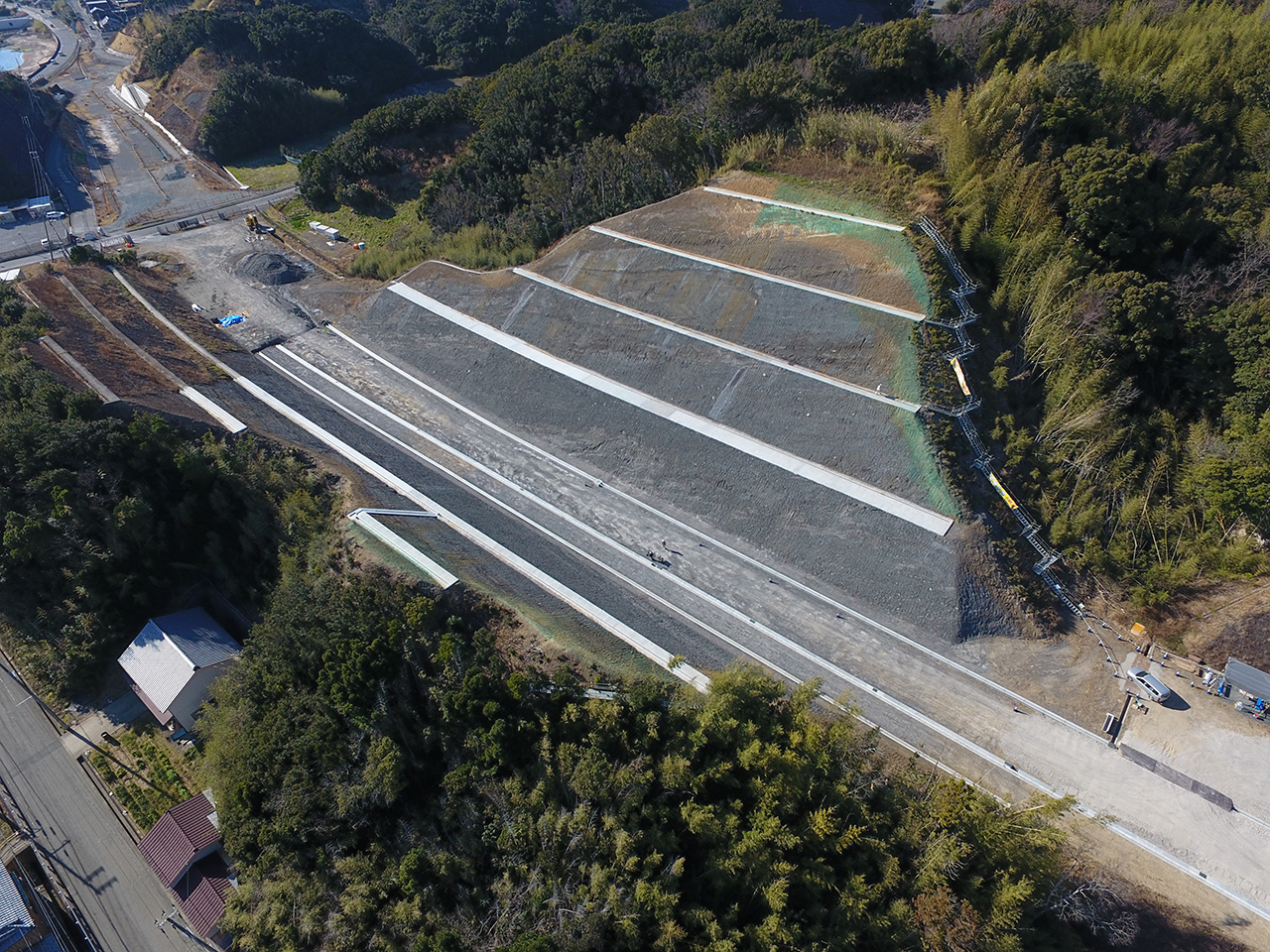 田辺西バイパス小屋谷地区南改良工事
