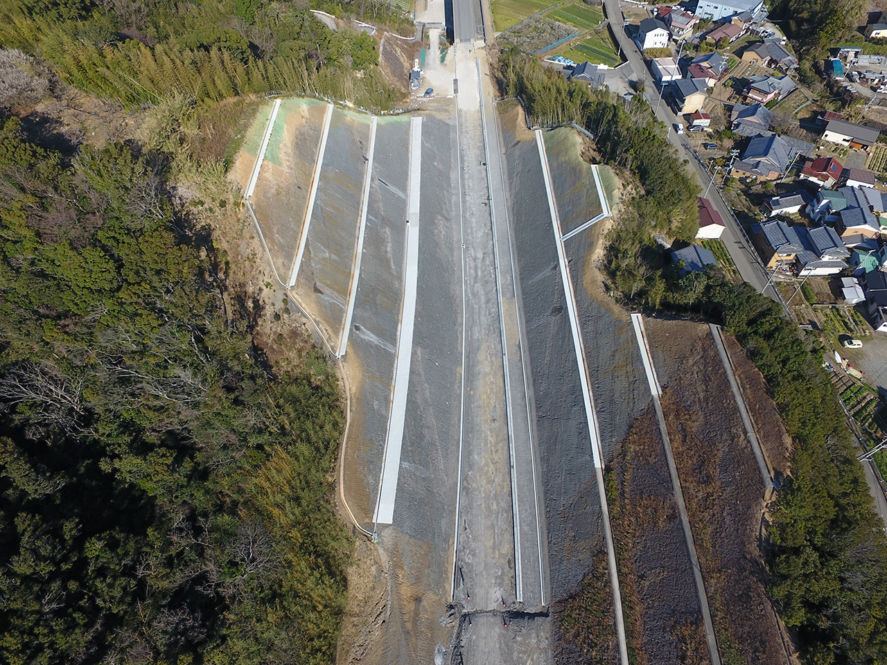 田辺西バイパス小屋谷地区南改良工事